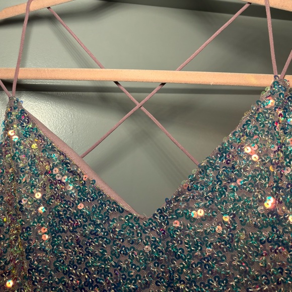 NWT Sequin Mini Dress | Large - Picture 4 of 8